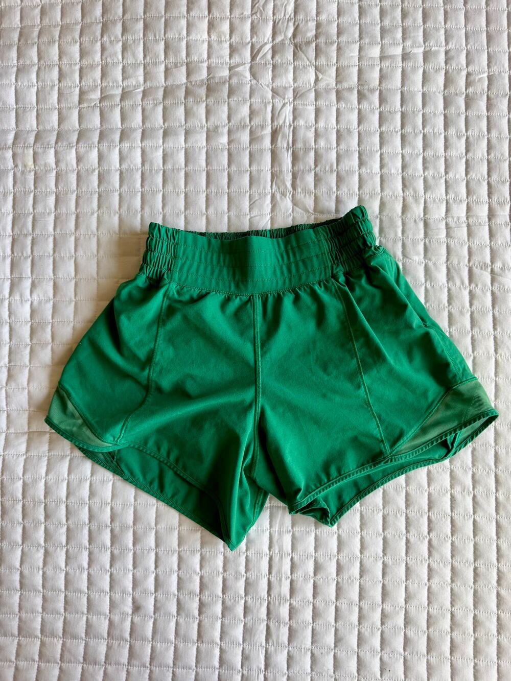 Green Lululemon Hotty Hot Shorts